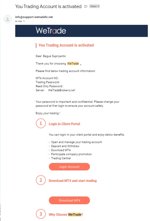 email dari wetrade