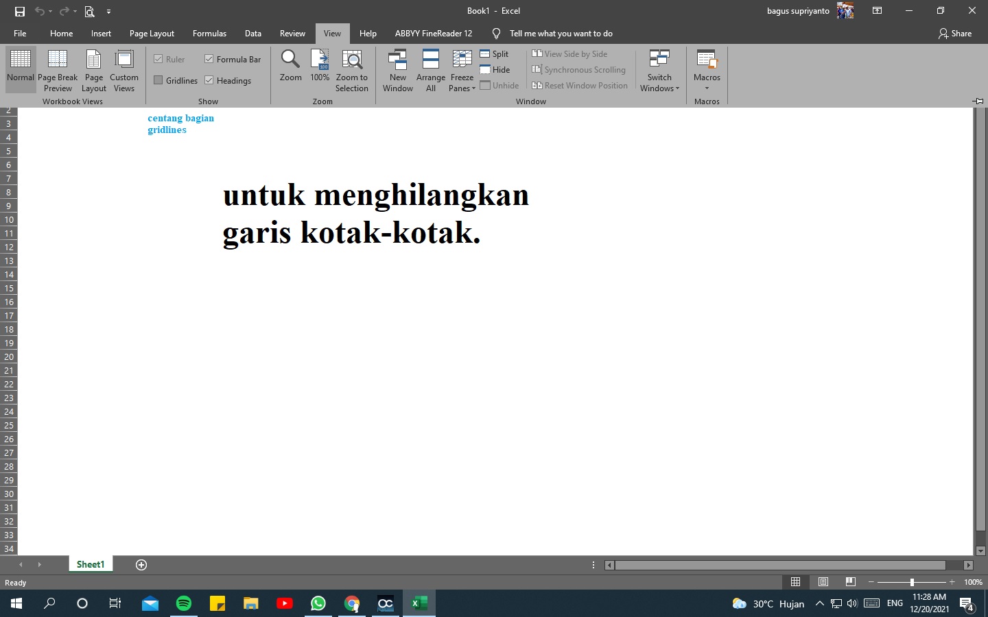 Header dan Footer di MS Excel