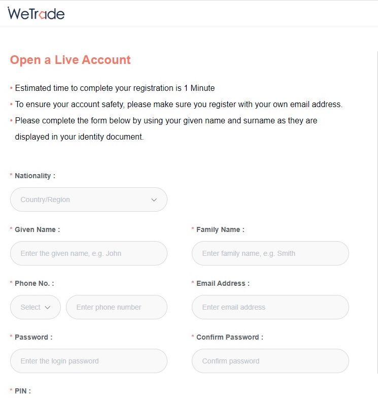 sign up