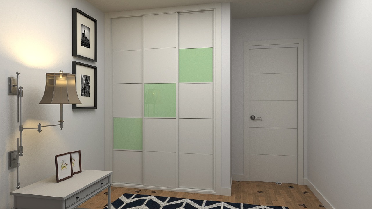 lemari pintu geser dinding
