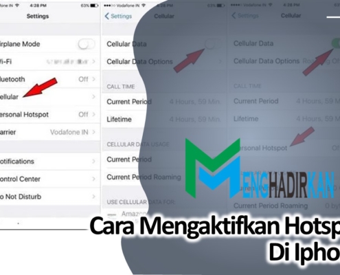 Cara mengaktifkan personal hotspot di iphone