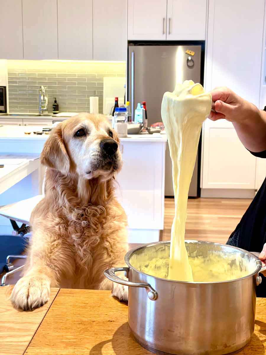 Dozer Mac and Cheese pull
