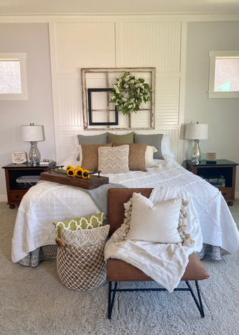 beadboard accent wall