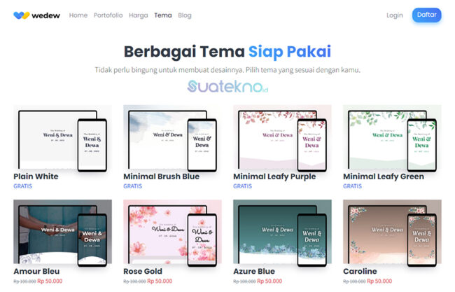 Wedew.id - Website Undangan Pernikahan Online