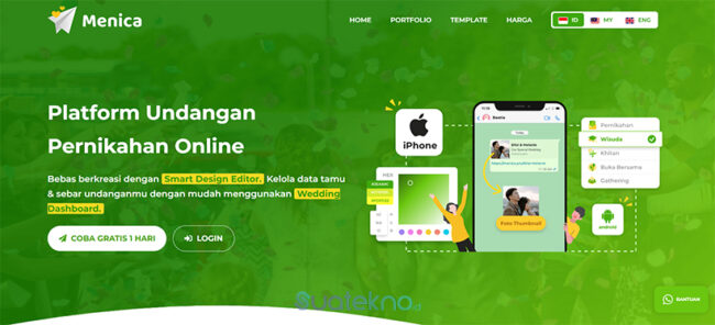 Menica.pro - Website Undangan Pernikahan Online