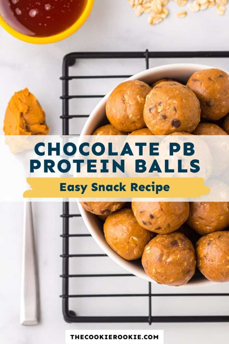 chocolate peanut butter protein balls pinterest