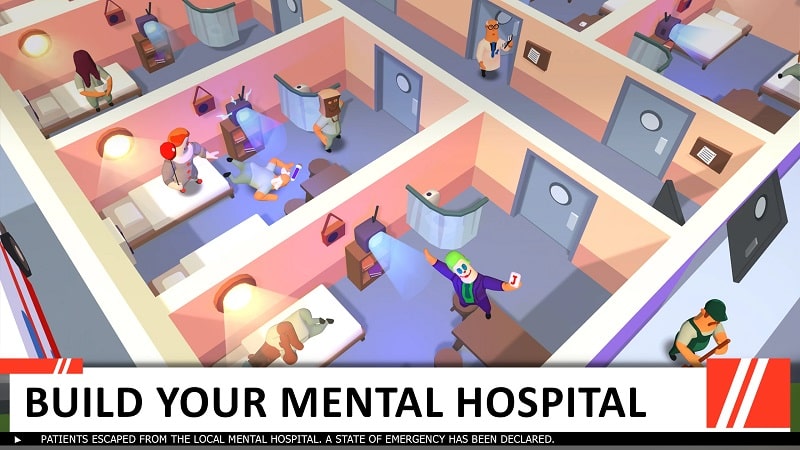 Fitur Idle Mental Hospital Mod APK