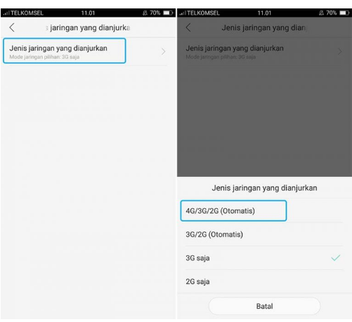 Lock Jaringan 4G LTE HP Oppo Lock Jaringan 4G LTE HP Oppo