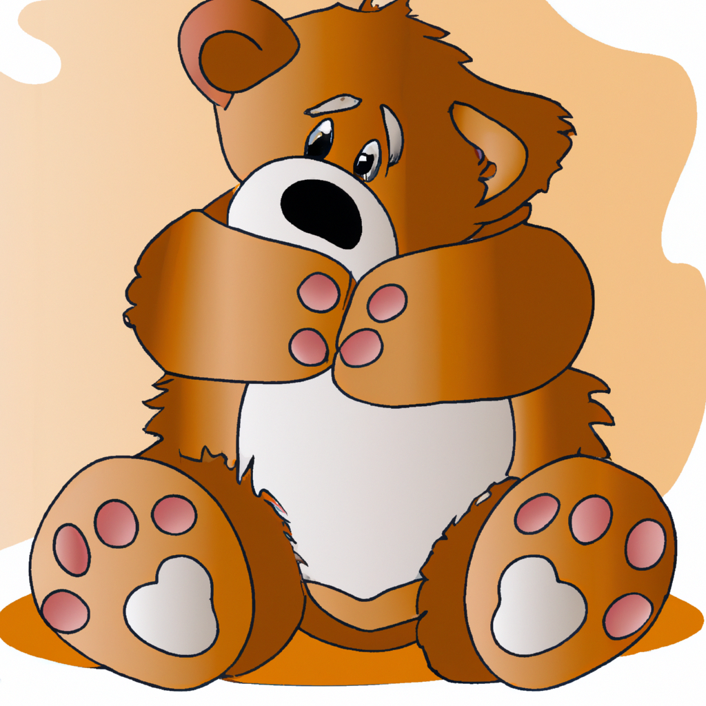 cute teddy bear hugged tightly abstract 1024x1024 59166322
